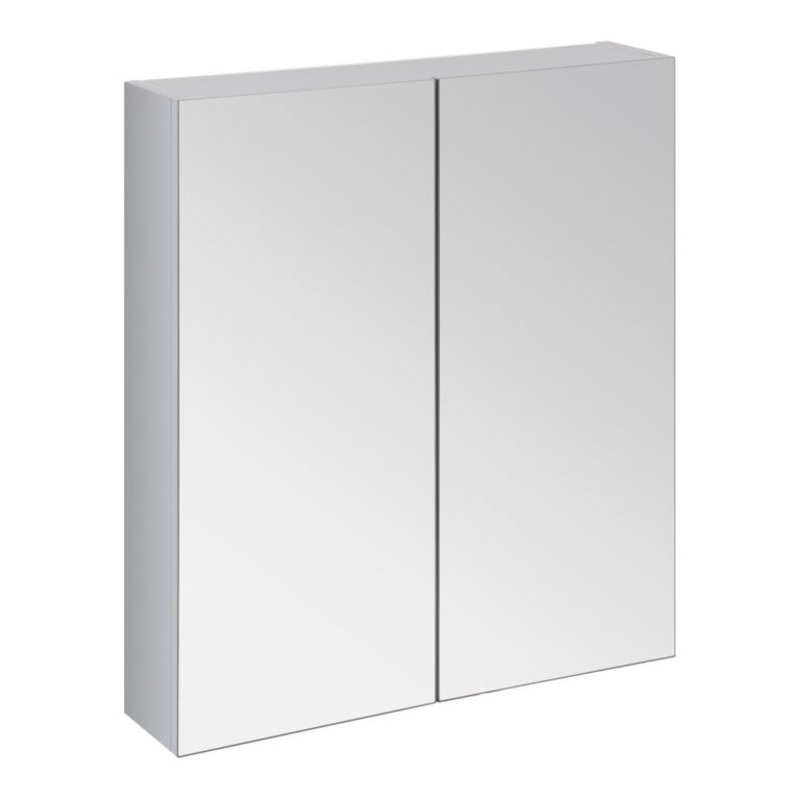 SP Avalon Wall Hung 2 Door Grey Mirror Cabinet 600mm