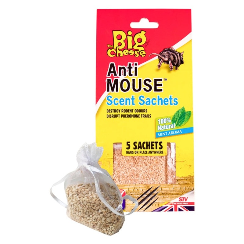 The Big Cheese Anti Mouse Scent Sachets – 5 Pack