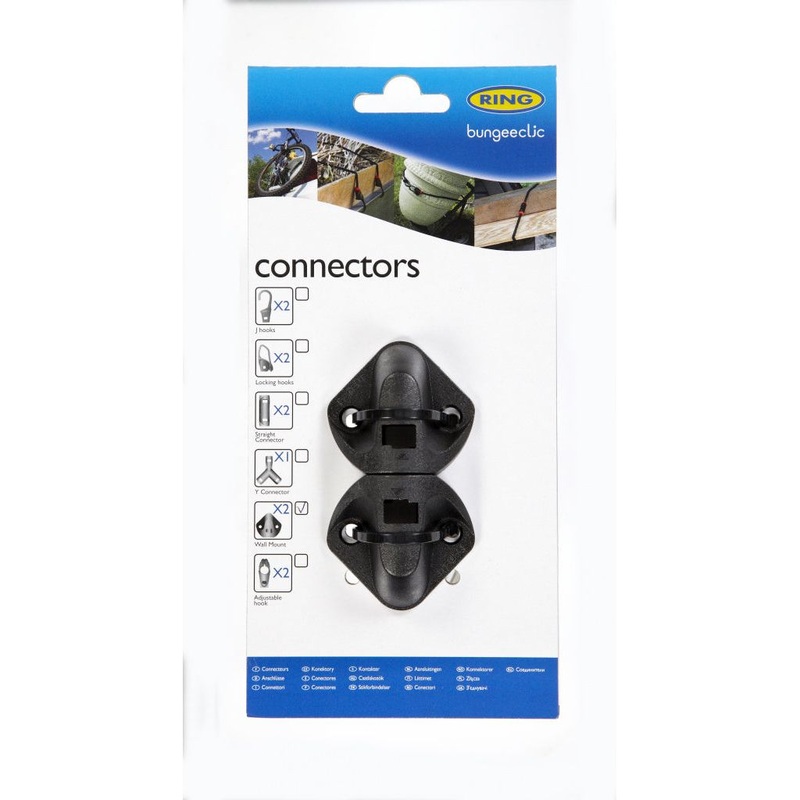 Ring Bungee Clic Wall Mounts Twin Pack