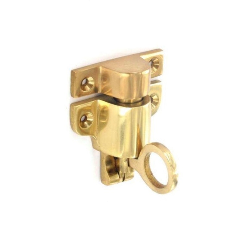 Securit Brass Fanlight Catch|65mm
