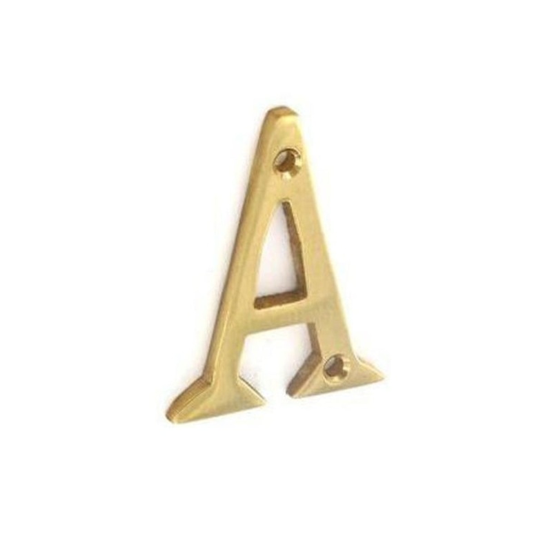 Securit Brass Letter A|50mm – Pack of 5|75mm