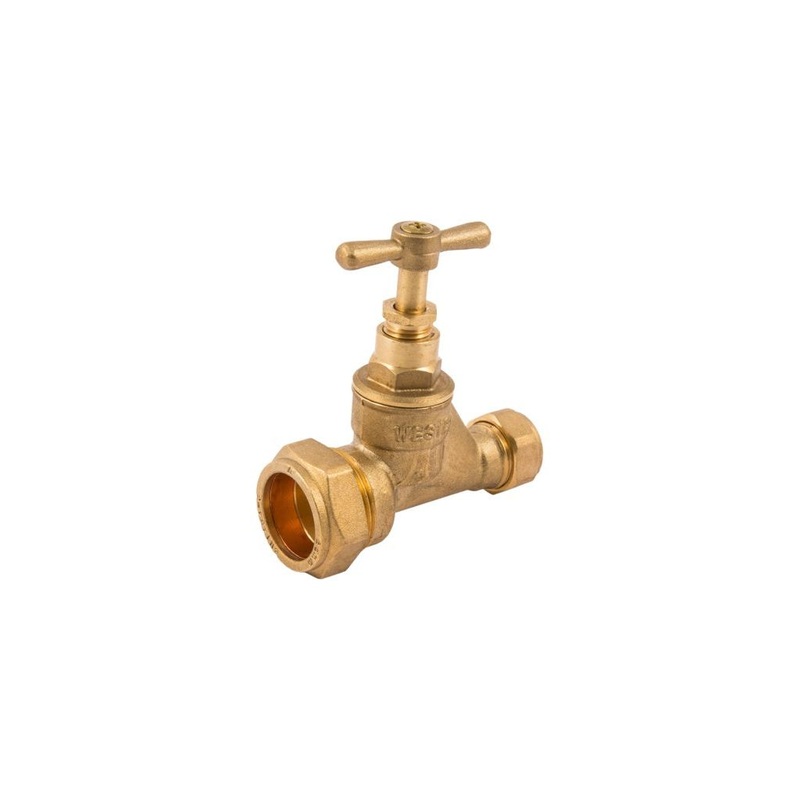 Securplumb Brass Poly Stopcock 15×25