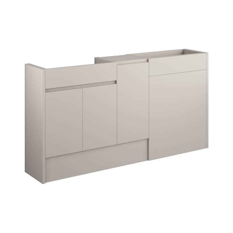 Camil 1536mm Standard Basin, WC & 1 Door Unit Pack – Matt Dove Grey