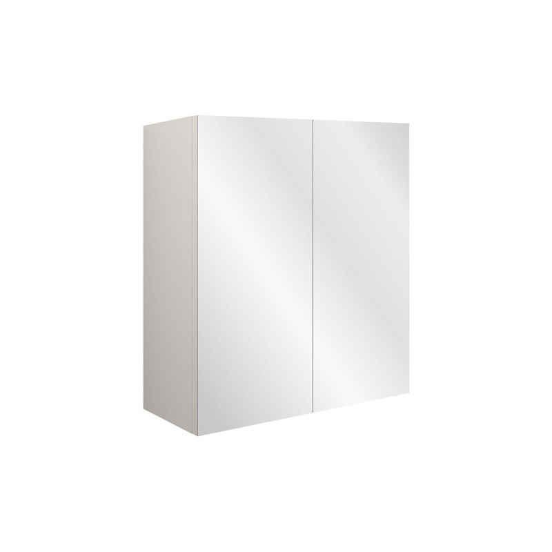 Camil 600mm Mirrored Wall Unit – Matt Dove Grey