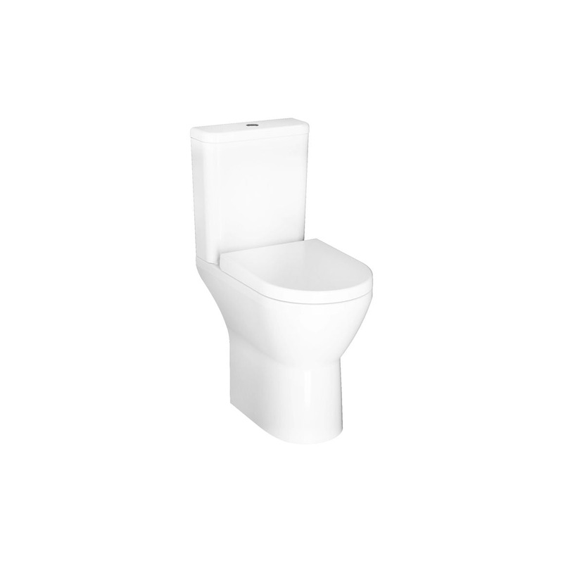 VitrA Integra Rimless Comfort Height Open Back Close Coupled Pan Only – White