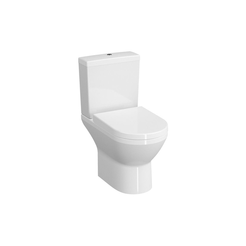 VitrA Integra Rimless Open Back Close Coupled Pan Only – White