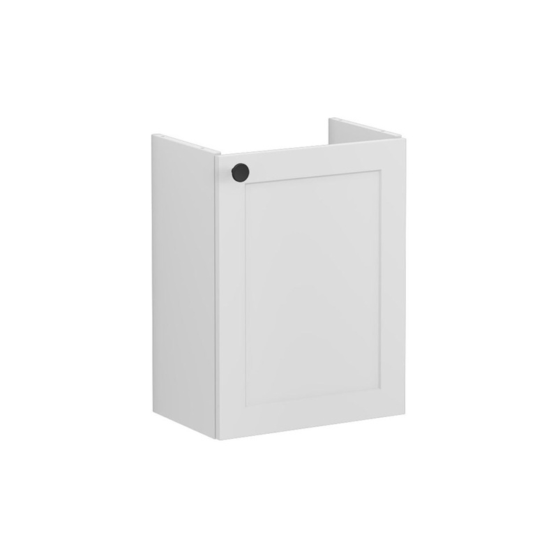 VitrA Root Classic 40cm 1 Door Wall Hung Slim Washbasin Unit (RH Hinge) – Matt Light Grey