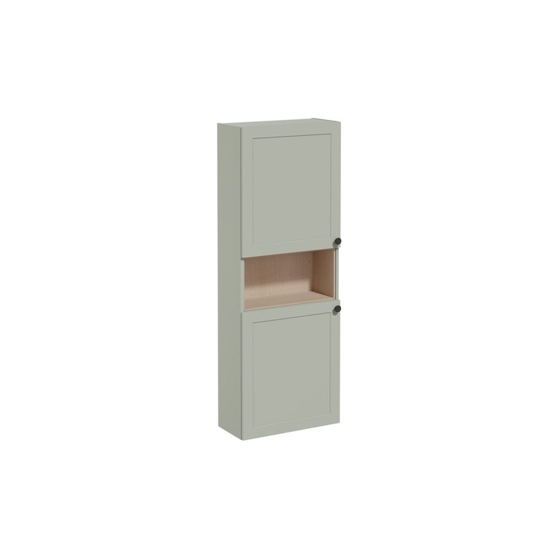 VitrA Root Classic 55cm 2 Door Semi-Tall Unit (LH Hinge) – Matt Retro Green