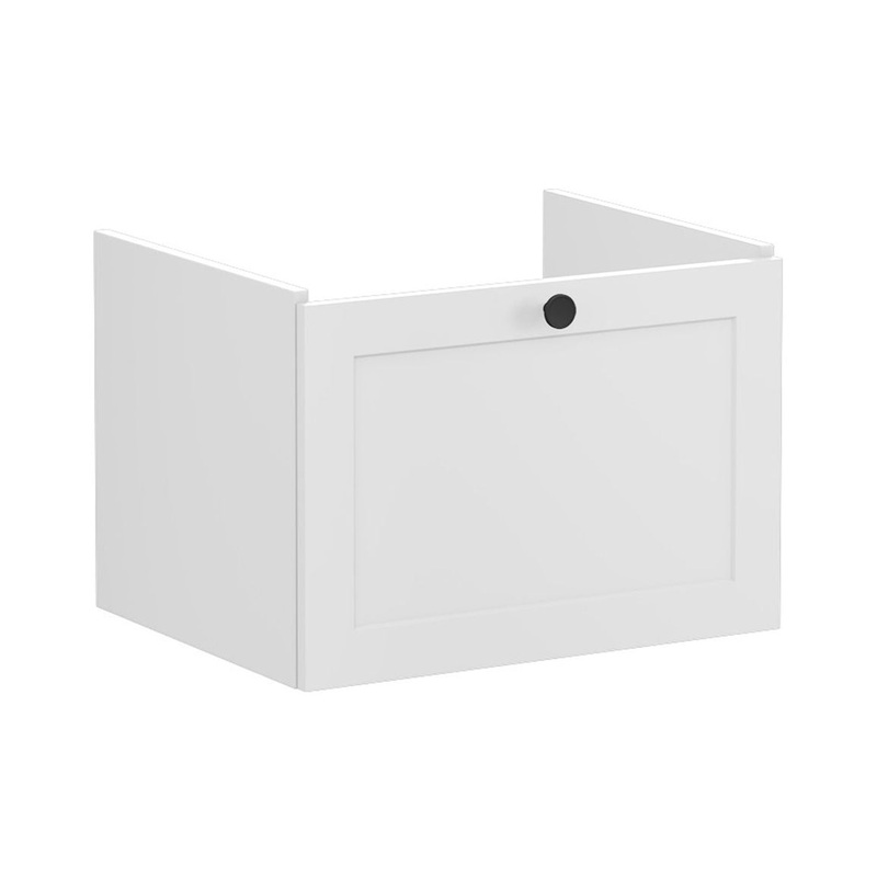 VitrA Root Classic 60cm 1 Drawer Washbasin Unit – Matt Light Grey