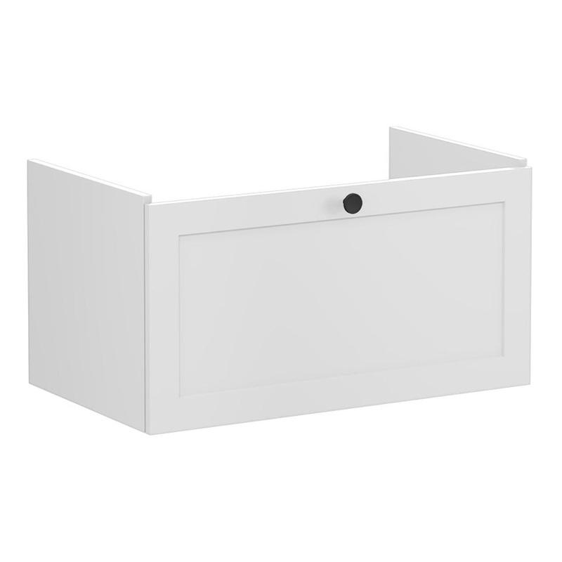 VitrA Root Classic 80cm 1 Drawer Washbasin Unit – Matt Light Grey