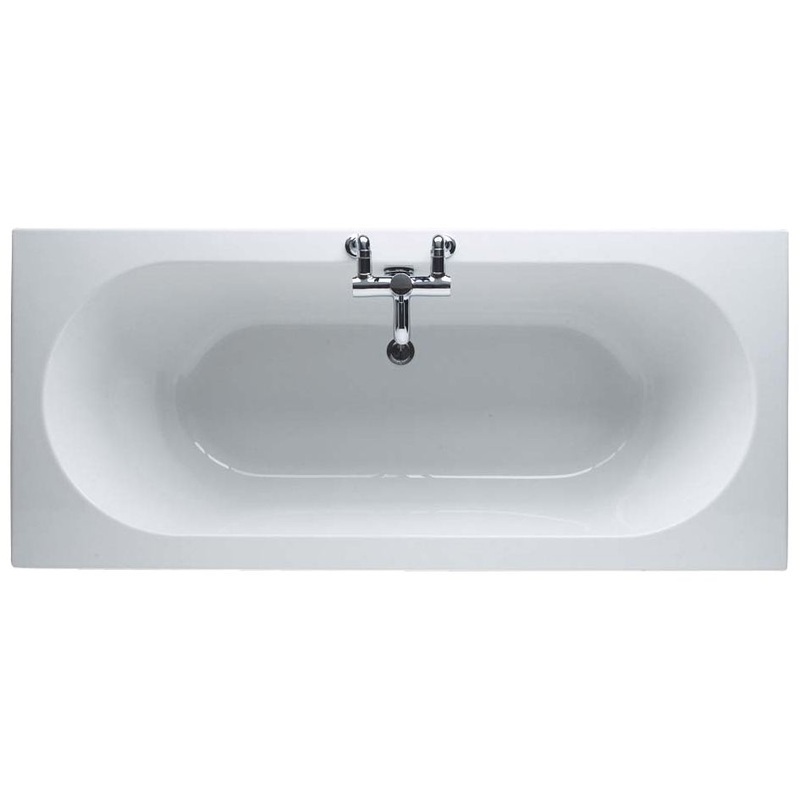 Trojan Cascade 1700 x 700mm No Tap Hole Twin End Bath White