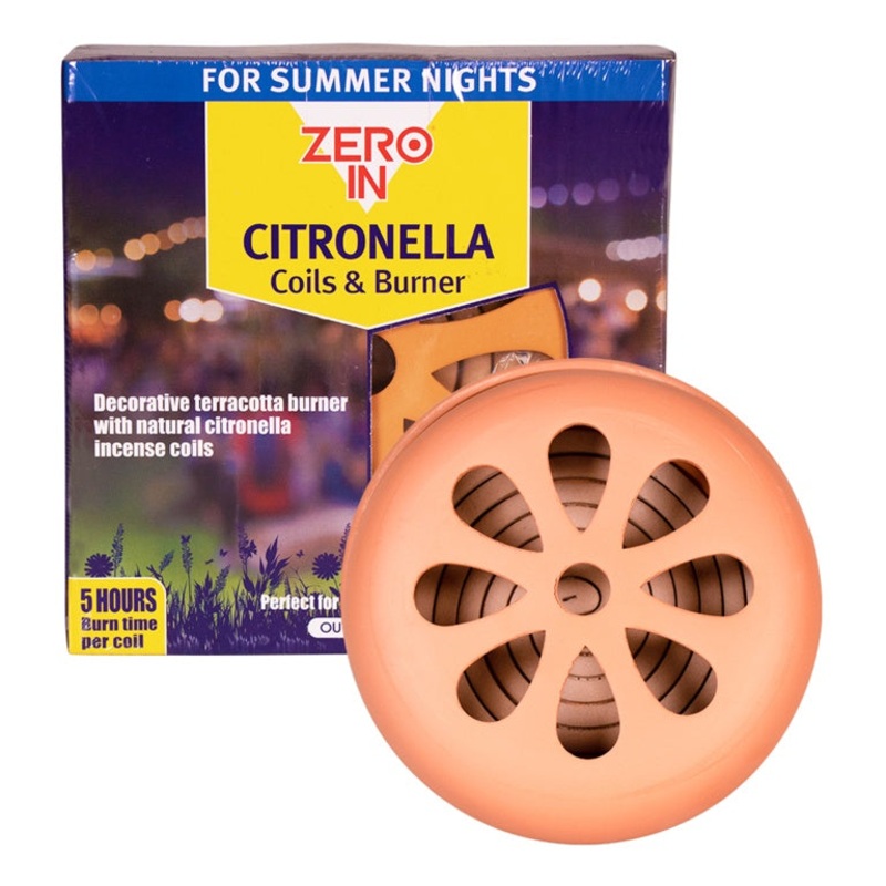 Zero In Citronella Burner Coils – Pack of 6