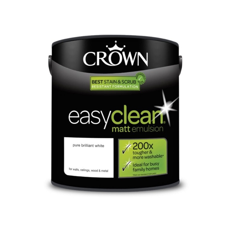 Crown Easyclean Matt 2.5L|Pure Brilliant White