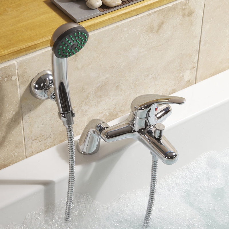 SP Eden Bath Shower Mixer Tap W: 220mm H: 144mm D: 195mm
