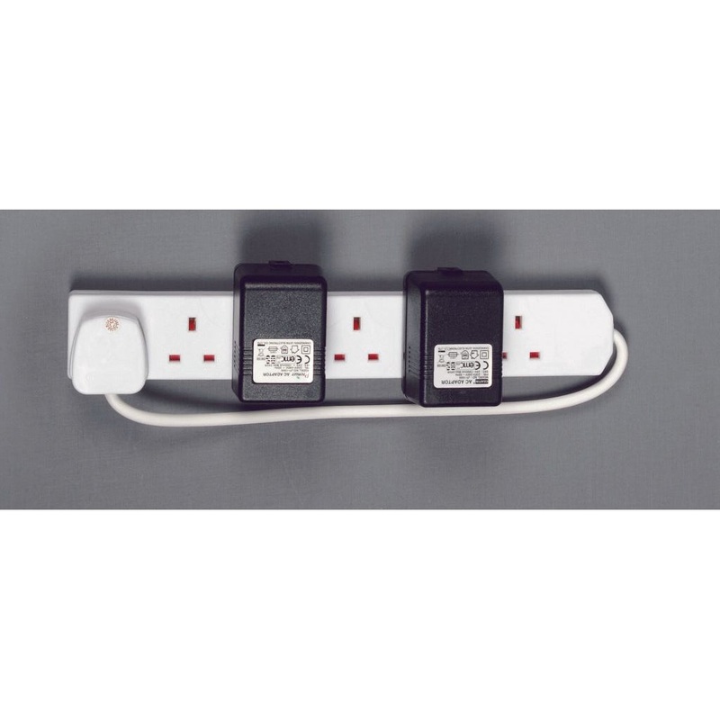 Securlec 6 Gang Extension Lead With Neon Light & Surge Protection