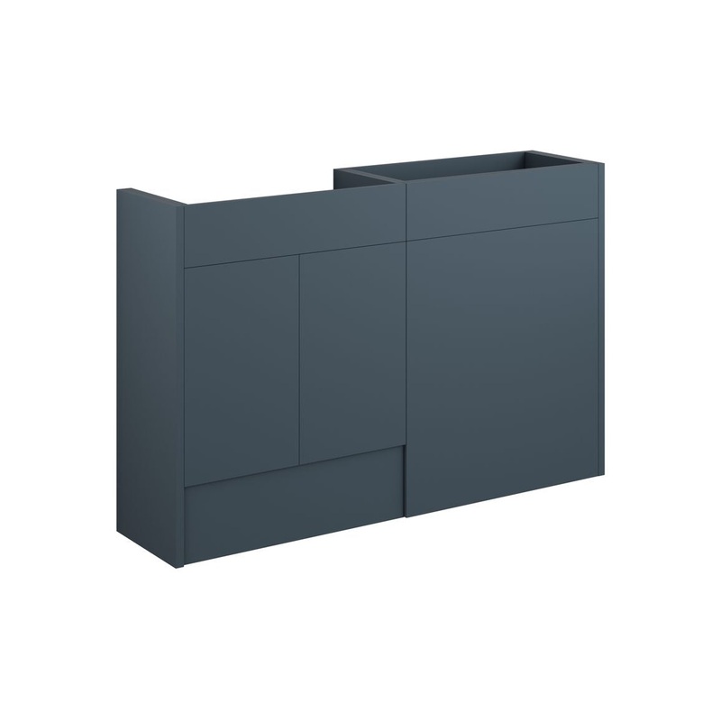 Paddock 1236mm Standard Basin & WC Unit Pack – Matt Arley Blue