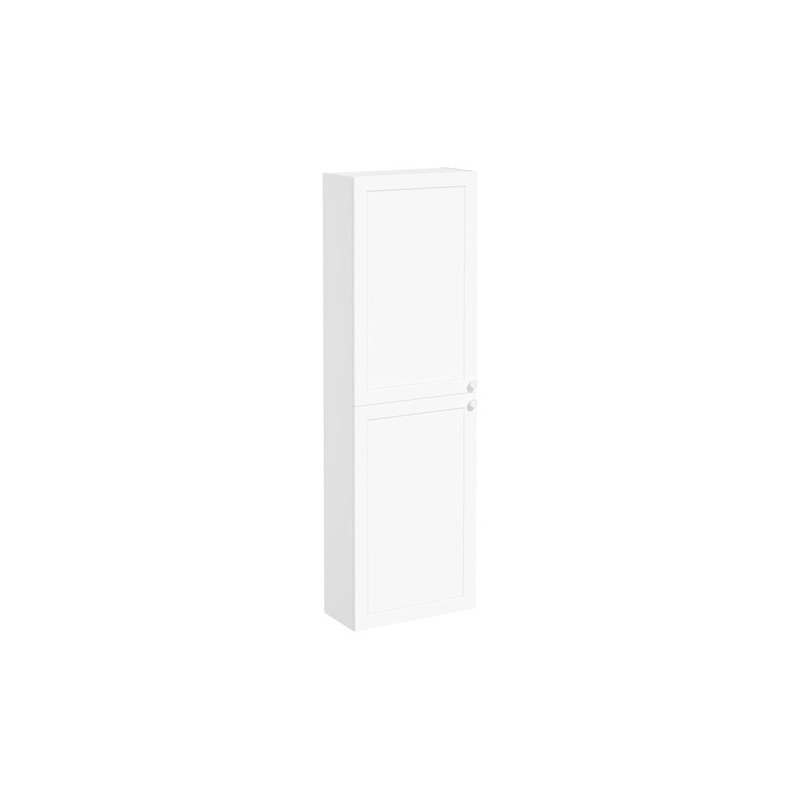 VitrA Root Classic 55cm 2 Door Slim Tall Unit (LH Hinge) – Matt White