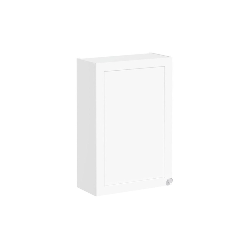VitrA Root Classic 60cm 1 Door Upper/Wall Unit (LH Hinge) – Matt White