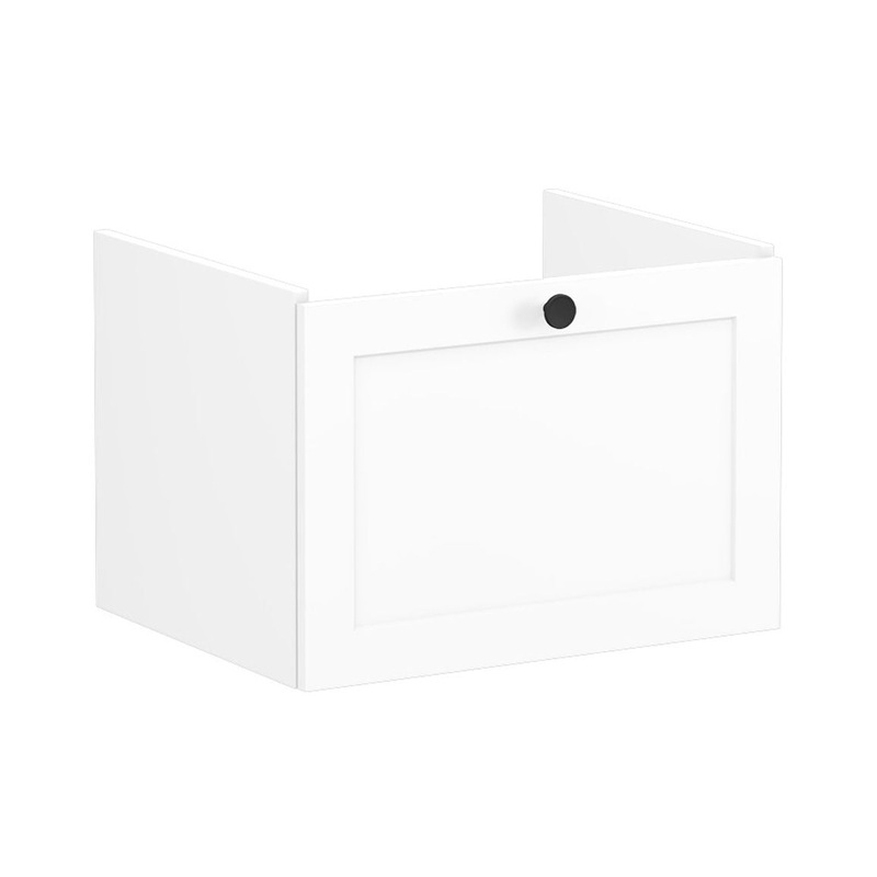 VitrA Root Classic 60cm 1 Drawer Washbasin Unit – Matt White