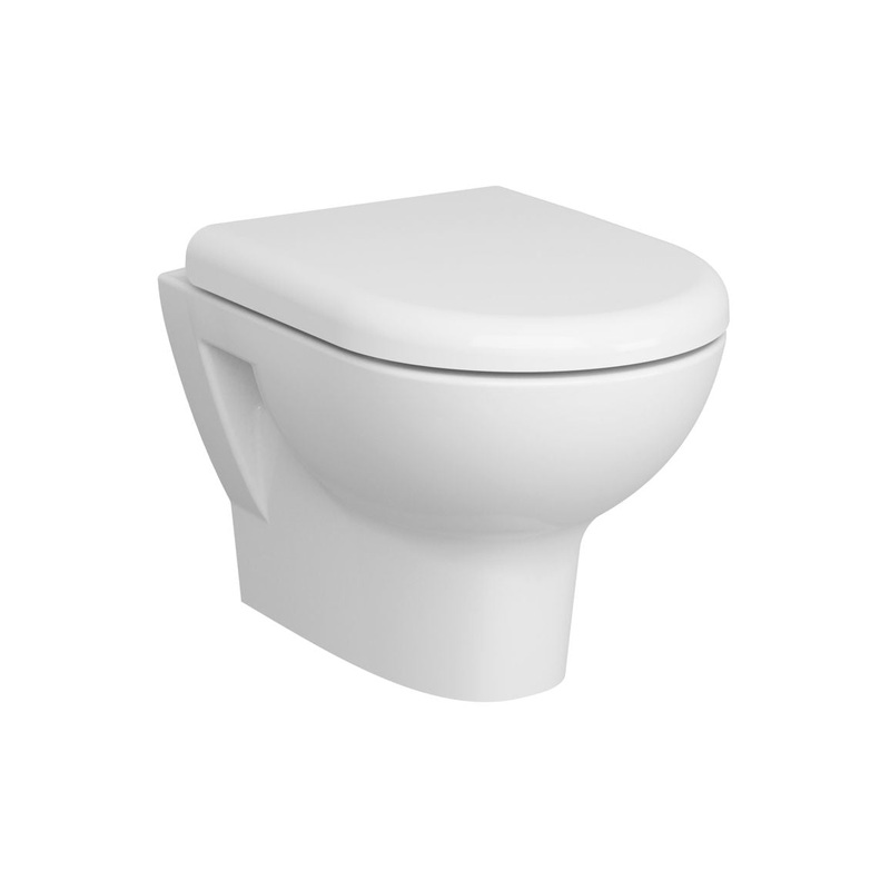 VitrA Zentrum Rimless Wall Hung Pan Only – White