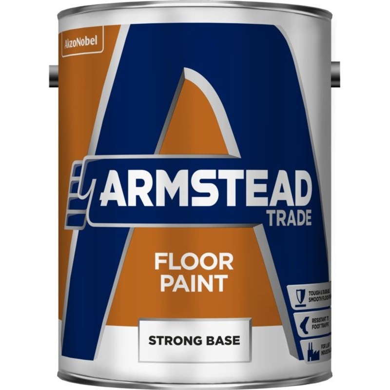 Armstead Trade Floor Paint|5L Strong Base|5L Green|5L Grey|5L Red