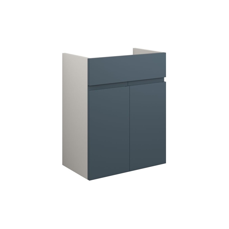 Camil 500mm Standard Basin Unit – Matt Arley Blue