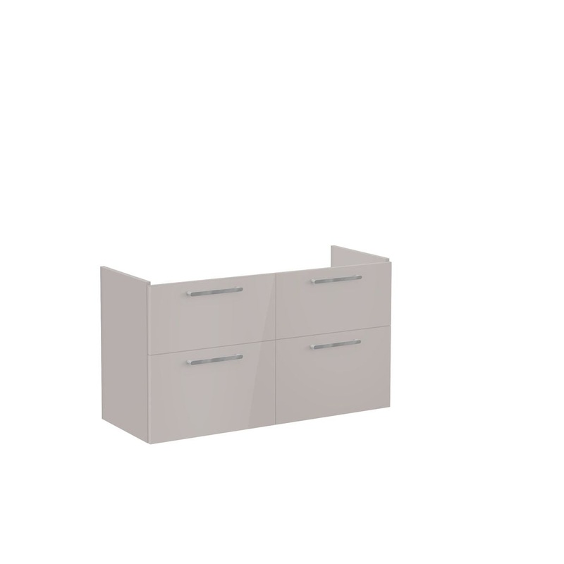 VitrA Root Flat 120cm 4 Drawer Washbasin Unit – Bright Sahara Beige