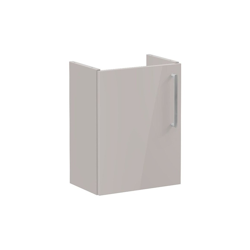 VitrA Root Flat 40cm 1 Door Wall Hung Slim Washbasin Unit (LH Hinge) – Bright Sahara Beige