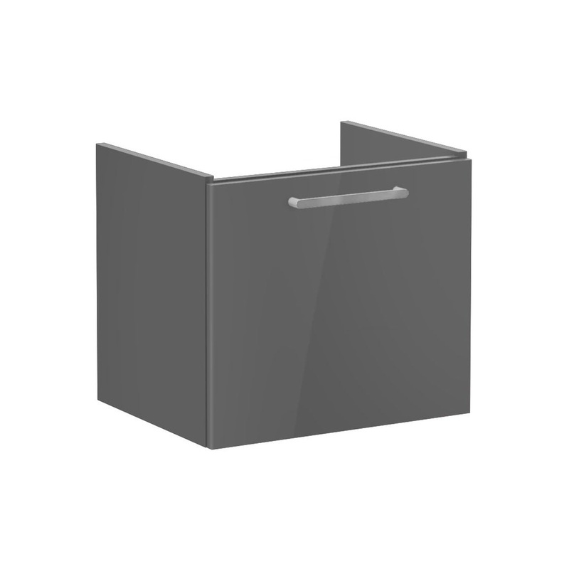 VitrA Root Flat 60cm 1 Drawer Washbasin Unit – Anthracite High Gloss