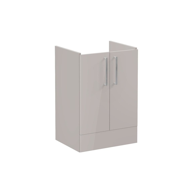 VitrA Root Flat 60cm 2 Door Floor Standing Washbasin Unit – Bright Sahara Beige