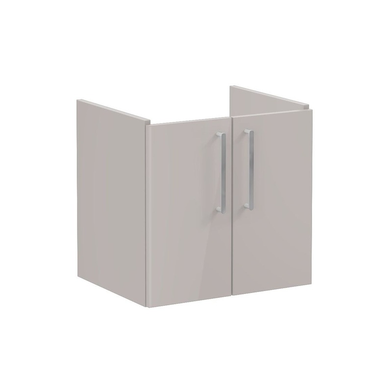 VitrA Root Flat 60cm 2 Door Wall Hung Washbasin Unit – Bright Sahara Beige