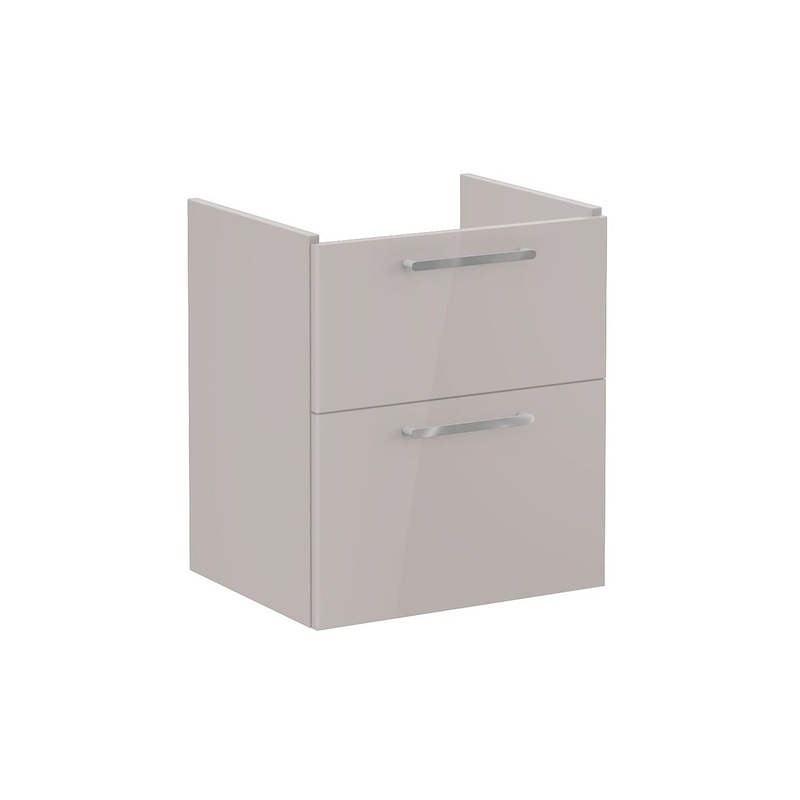 VitrA Root Flat 60cm 2 Drawer Washbasin Unit – Bright Sahara Beige