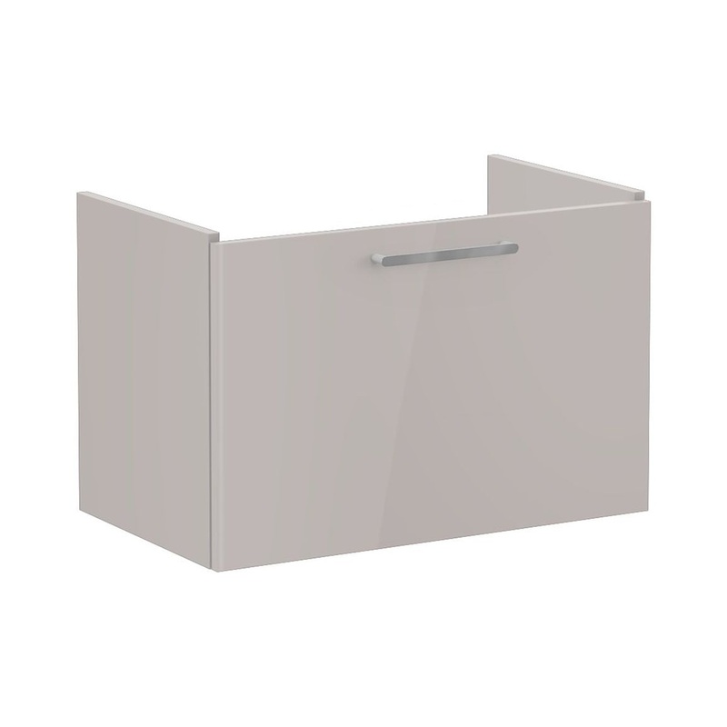 VitrA Root Flat 80cm 1 Drawer Washbasin Unit – Bright Sahara Beige
