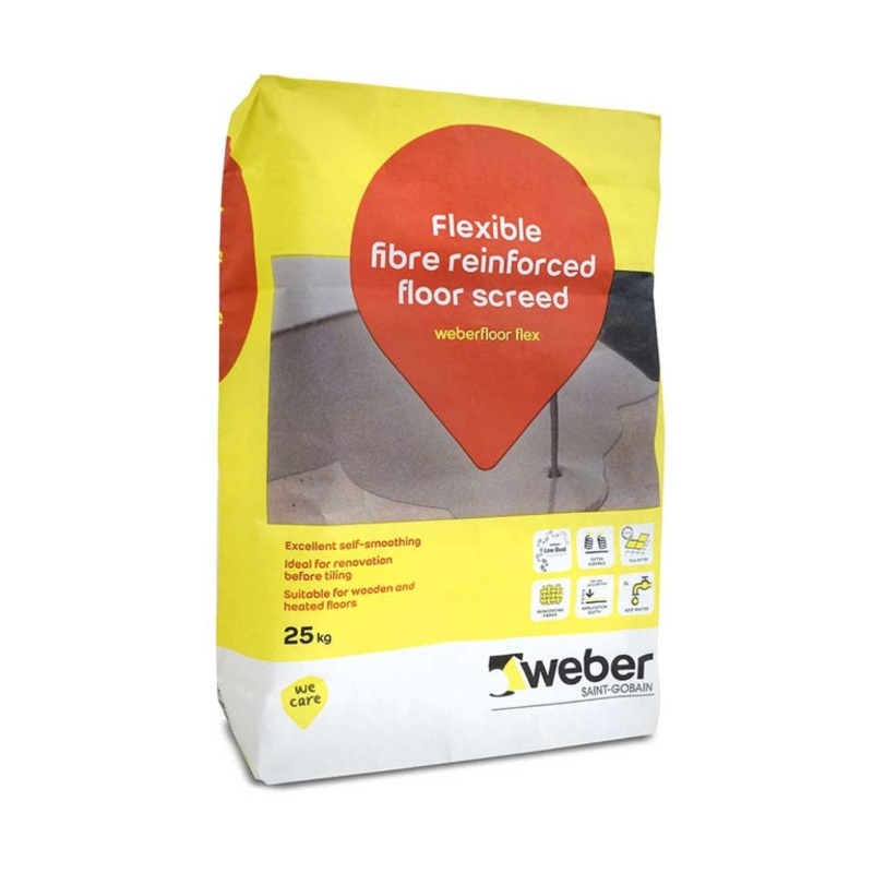 Weber Flexible Floor Levelling Compound – 25kg (Grey)