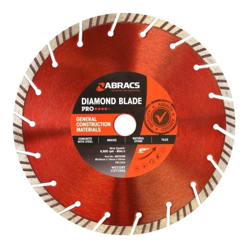 Abracs Gcm-Pro Diamond Blade|230mm x 10mm x 22.23mm|115mm x 10mm x 22.23mm
