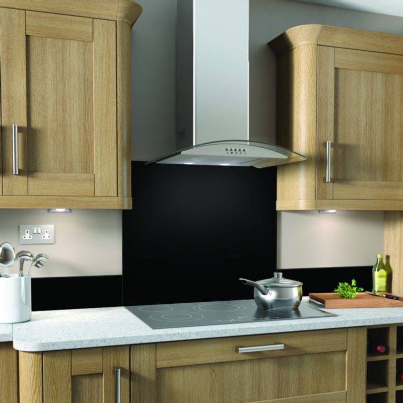 SP Glass Upstand 140 x 1000mm|Black|Cappuccino|White
