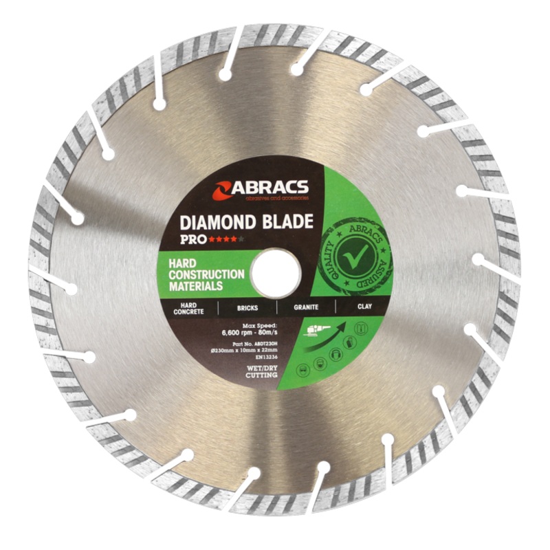 Abracs Hcm-Pro Diamond Blade|230mm x 10mm x 22.23mm|115mm x 10mm x 22.23mm