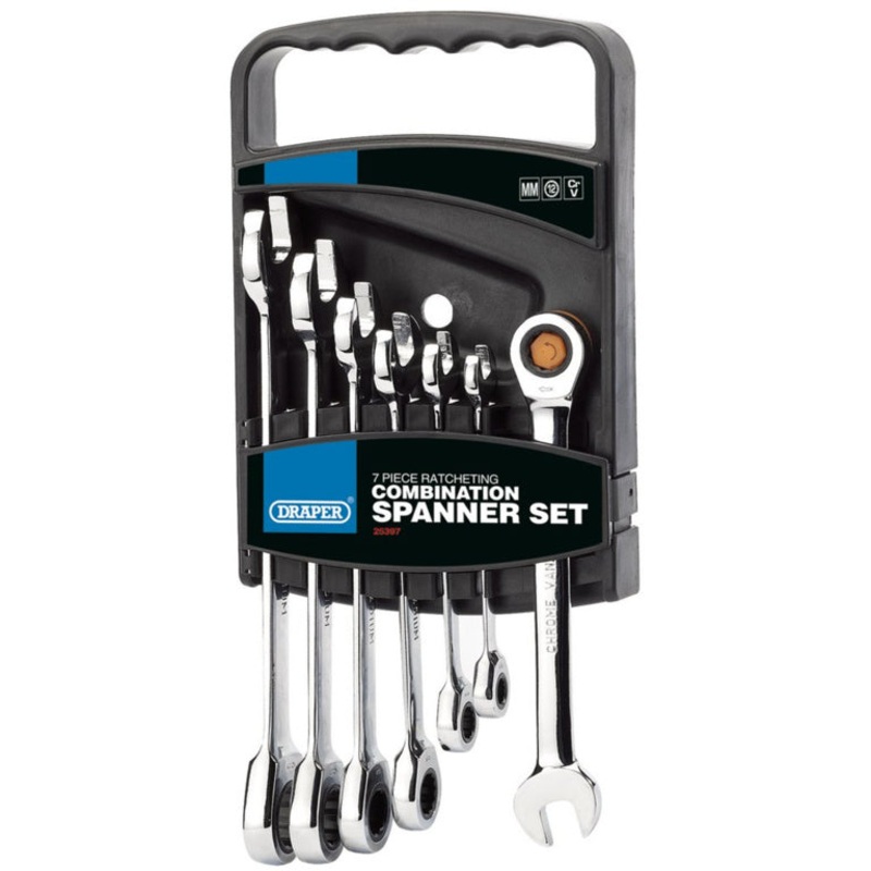 Draper HI-TORQ Ratcheting Combi Spanner Set