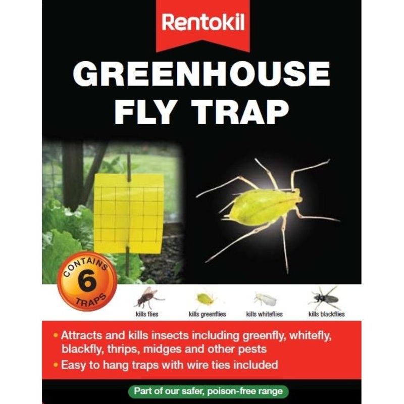 Rentokil Greenhouse Fly Trap|6 Traps