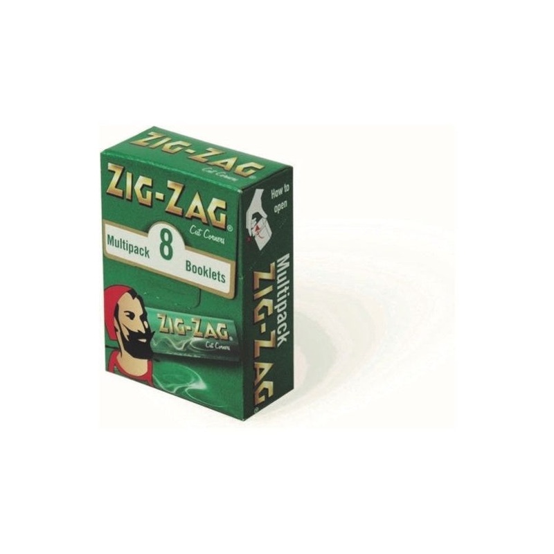 Zig Zag Green Multi Pack – 8 x 50 Sheets