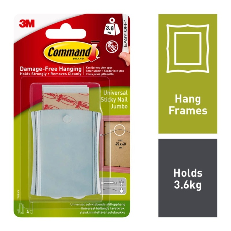 Command Jumbo Universal Sticky Nail
