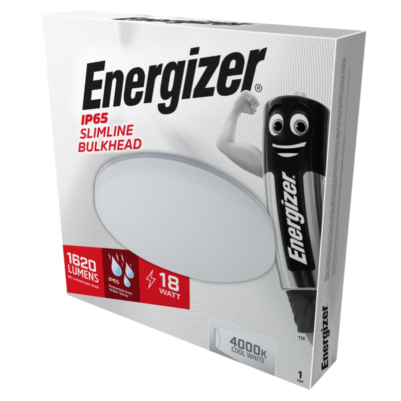 Energizer IP54 Slimline Bulkhead Cool White