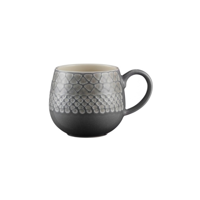 Mason Cash Impressions Mug|350ml Grey|350ml Grey Leaf