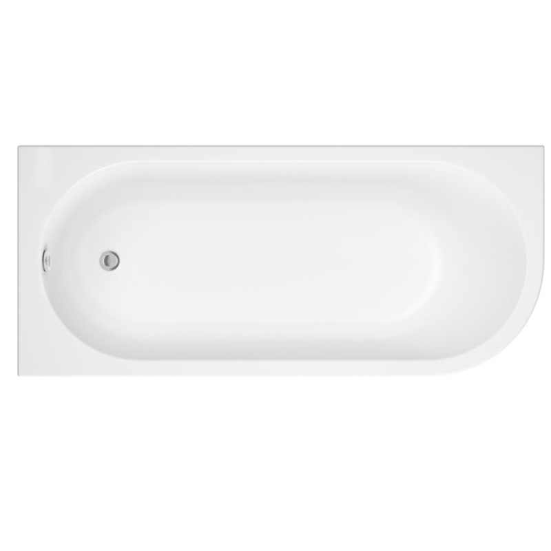Trojan J Shape Bath|Left Hand 750 x 1700mm|Right Hand 750 x 1700mm