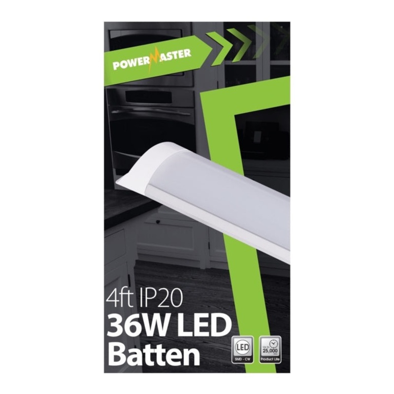 Powermaster LED IP20 Batten|120cm 40w|150cm 50w|180cm 60w