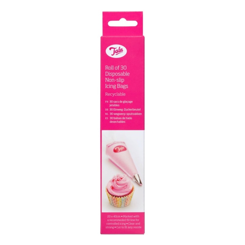 Tala Large Disposable Non Slip Icing Bags 30 Roll