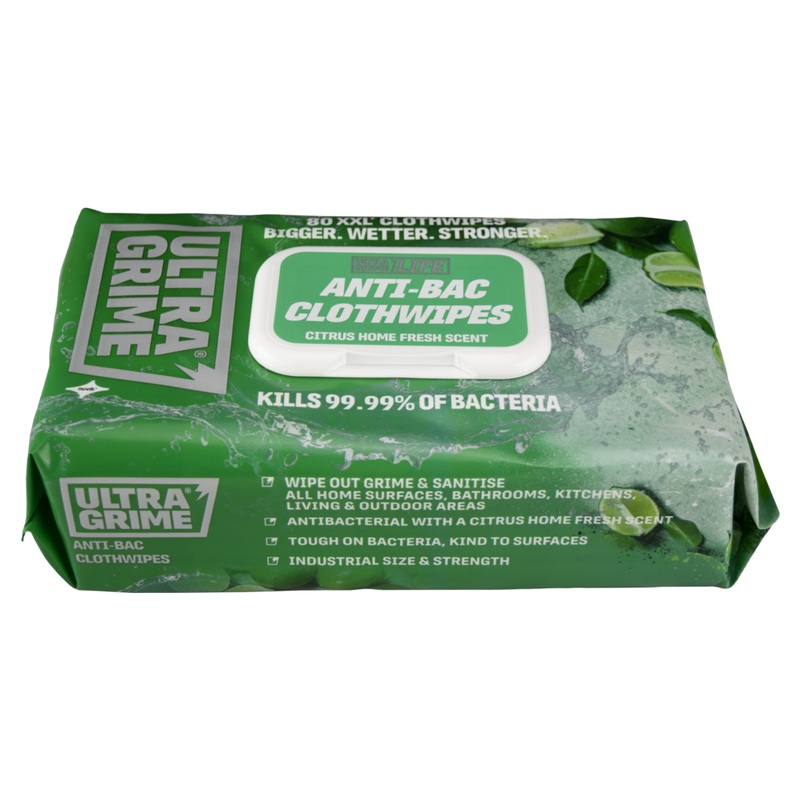 Ultragrime Life Anti-Bac Cloth Wipes