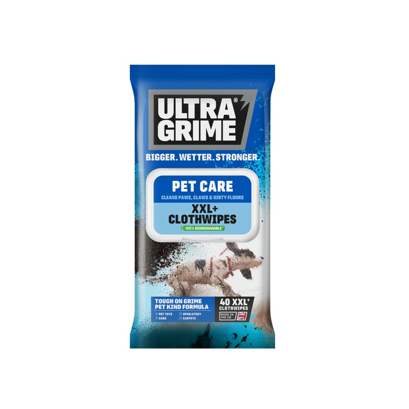 Ultragrime Life Pet Care Cloth Wipes XXL 40 Pack