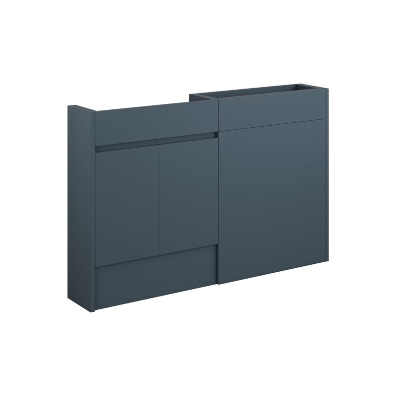 Camil 1236mm Slim Basin & WC Unit Pack – Matt Arley Blue