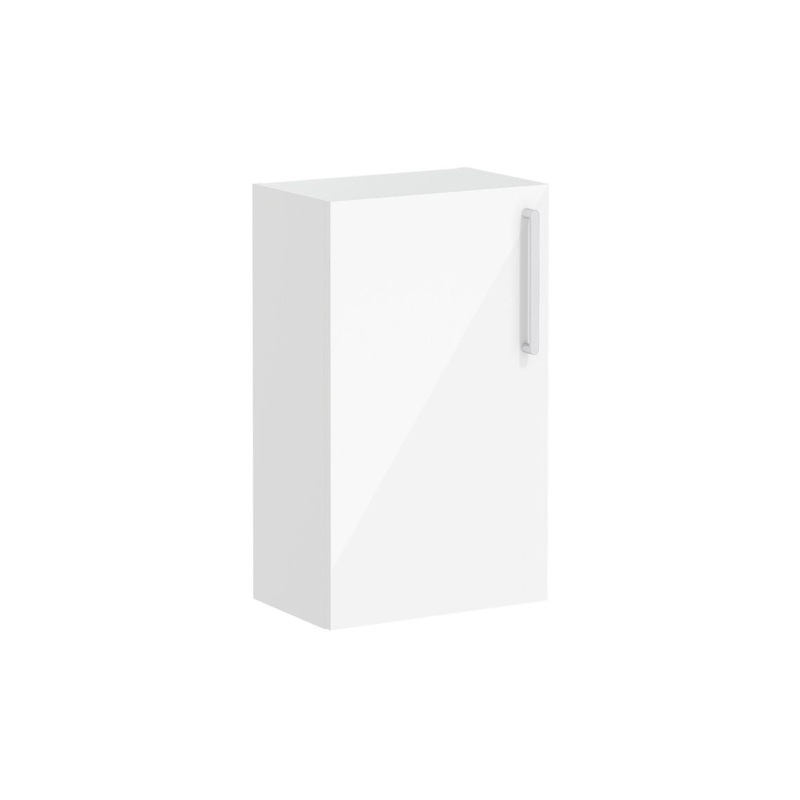 VitrA Root Flat 40cm 1 Door Slim Lower/Base Unit (LH Hinge) – High Gloss White